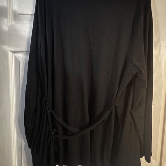 Banana Republic Women’s Black Open Front Belted Cardigan Size XL – Long Sleeve - Picture 2 of 3